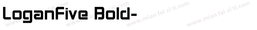 LoganFive Bold字体转换